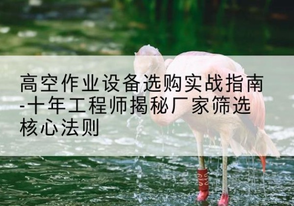 历城剪叉式升降机厂家-高空作业设备选购实战指南-十年工程师揭秘厂家筛选核心法则